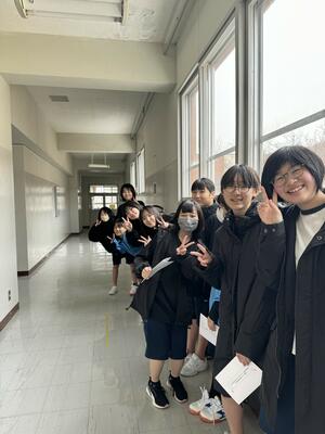 聴力検査の待機中に。