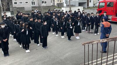消防の方の講評の様子